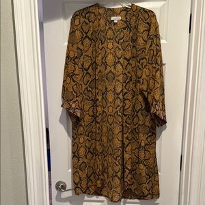 Stylish Snake Print kimono